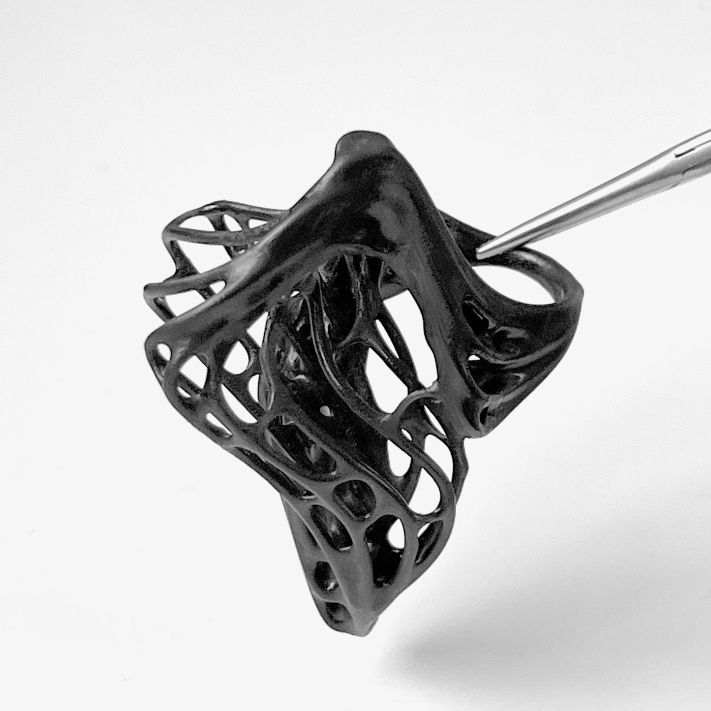 Cocoon Ring - BLACK RESIN
