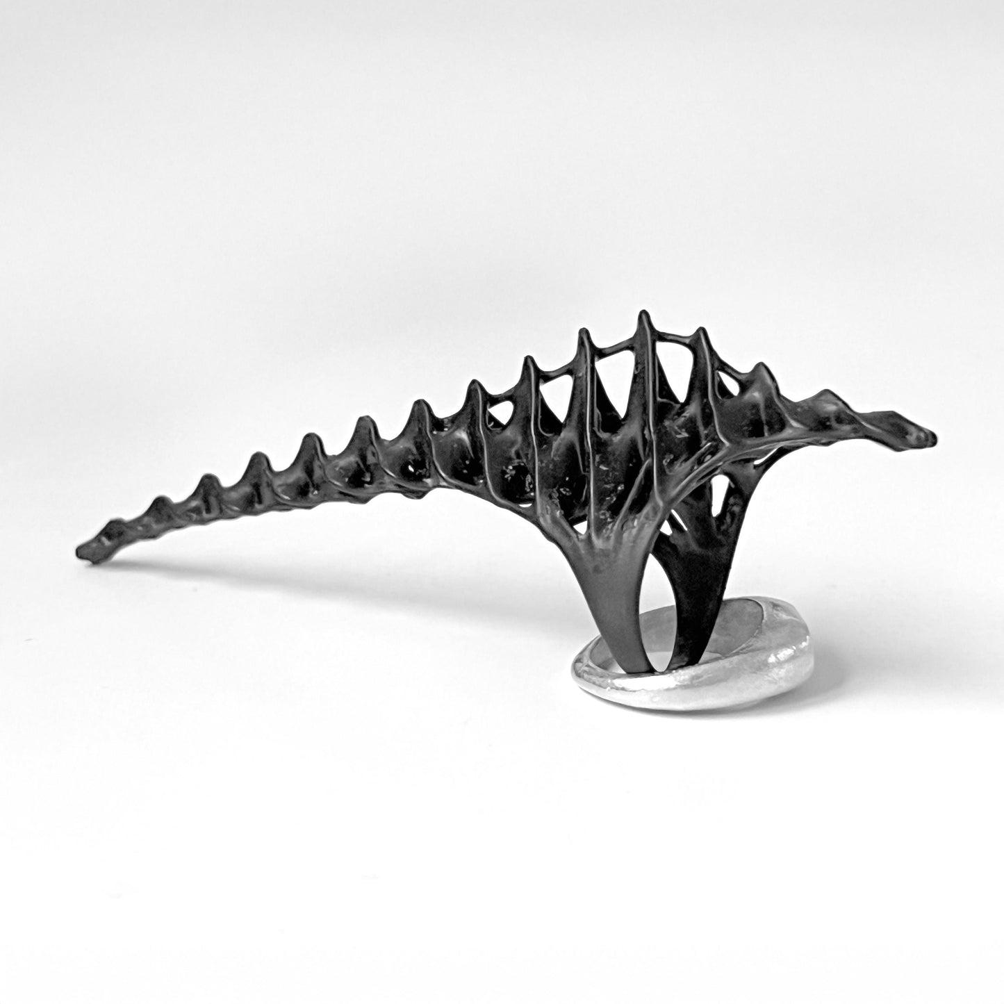 Vertebrae Ring - BLACK RESIN