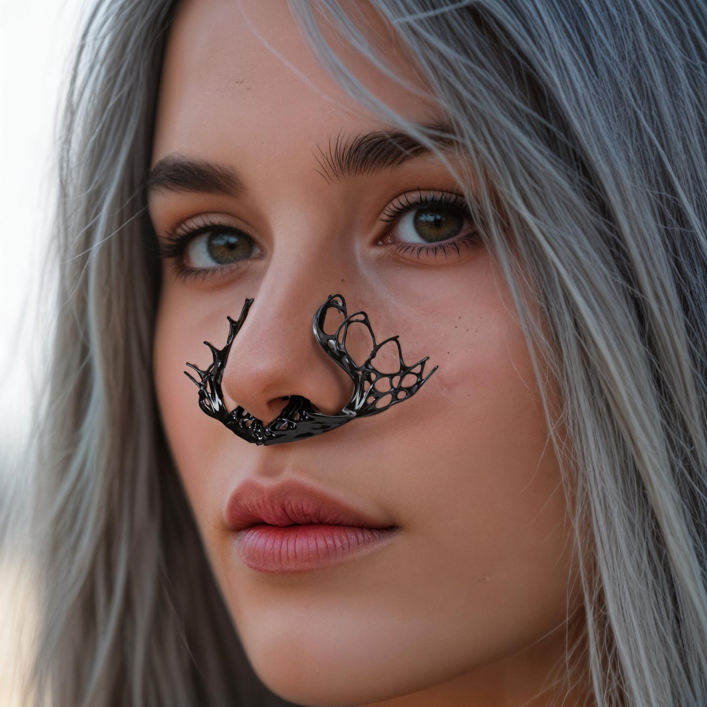 Organic Septum Cuff - BLACK RESIN